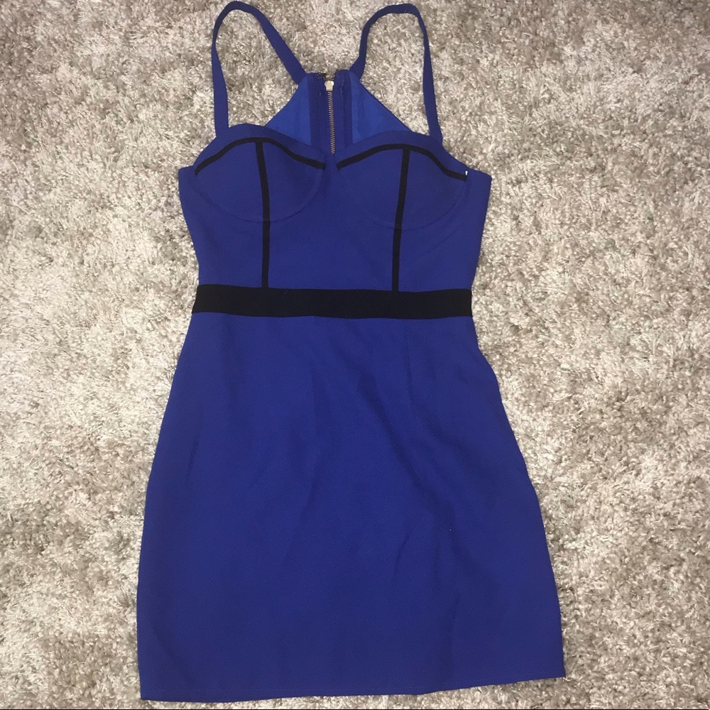 Royal blue NBD mini dress